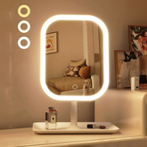 Square Base LED Makeup Mirror