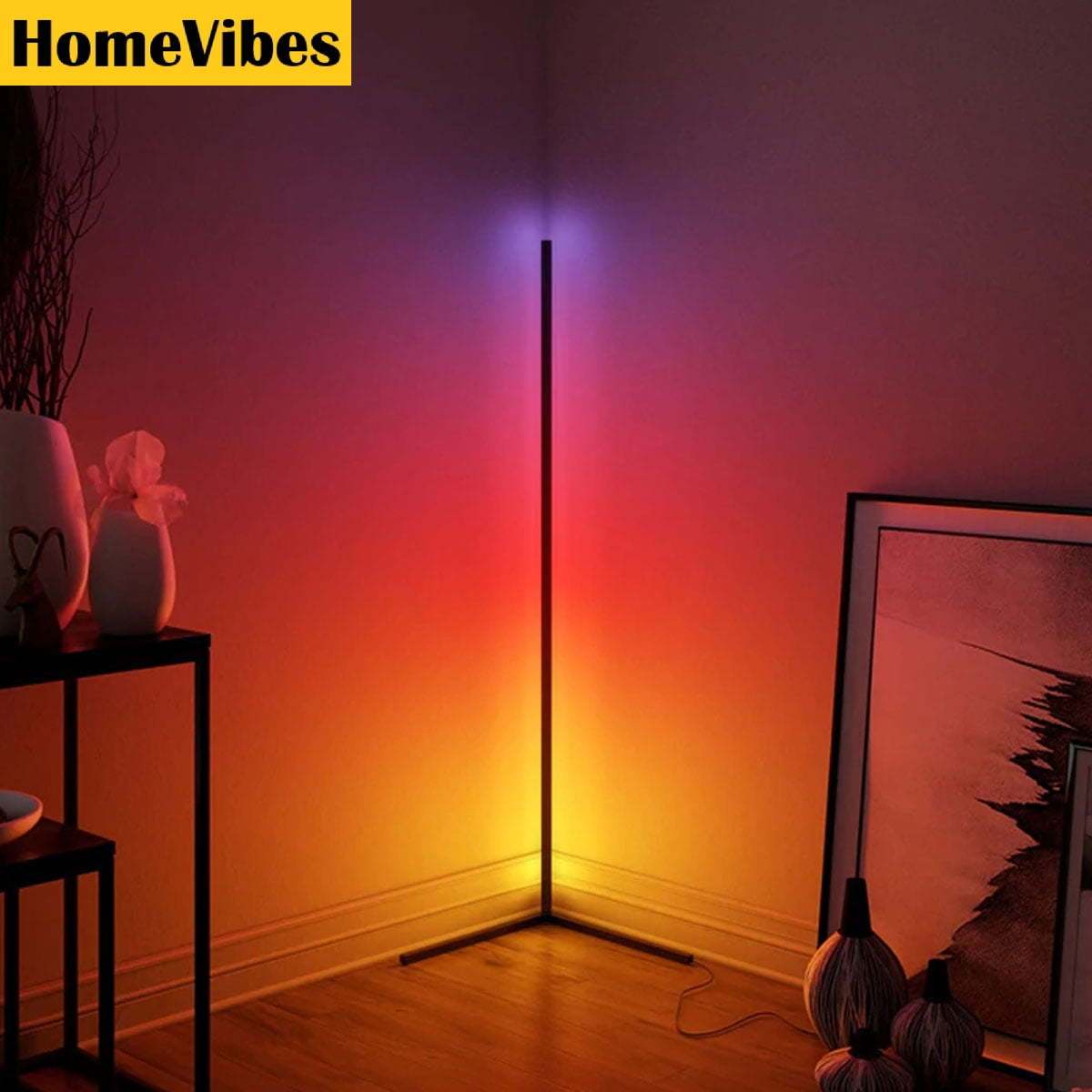 Minimalist RGB Color-Changing Corner Lamp