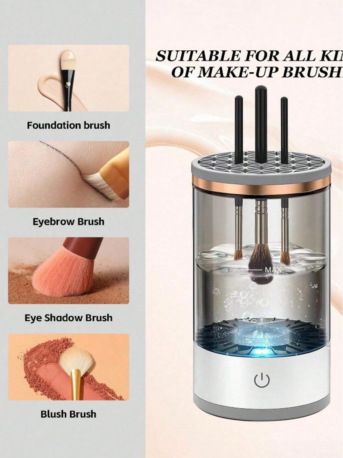 Automatic Makeup Brush Cleaning Tool, Makeup Brush Cleaner