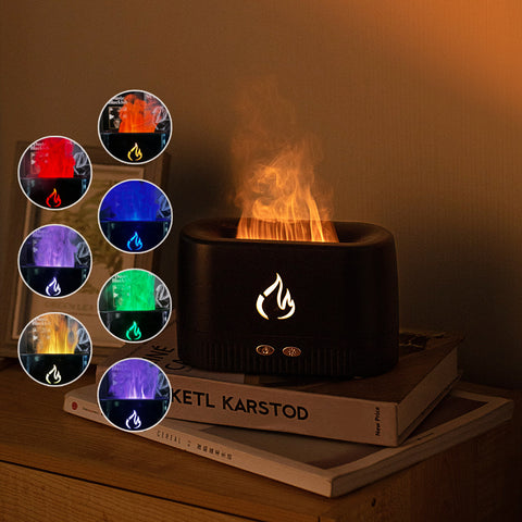 RGB Dynamic Flame Humidifier Aroma Diffuser