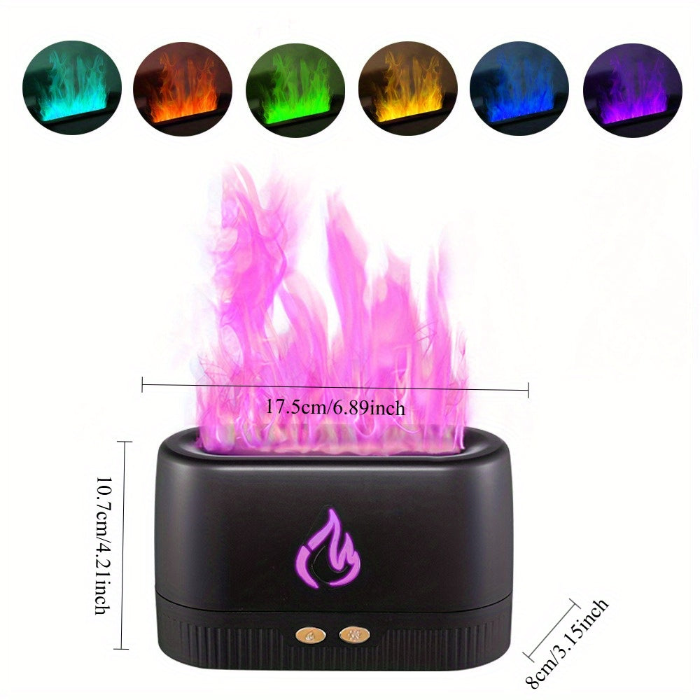 RGB Dynamic Flame Humidifier Aroma Diffuser