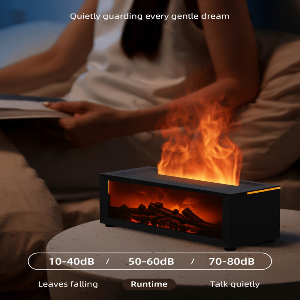 Flame Fireplace Essential Oil Diffuser Air Humidifier