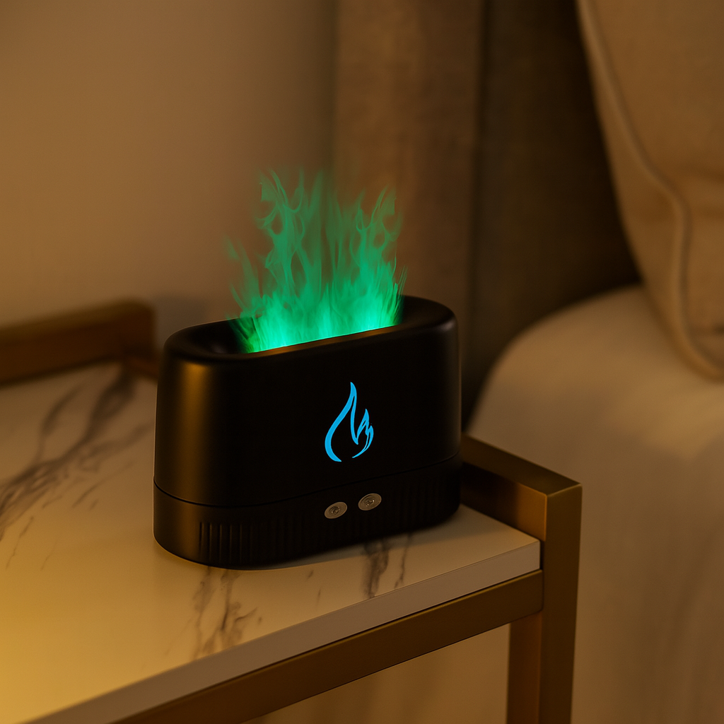 RGB Dynamic Flame Humidifier Aroma Diffuser