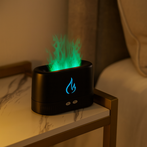 RGB Dynamic Flame Humidifier Aroma Diffuser