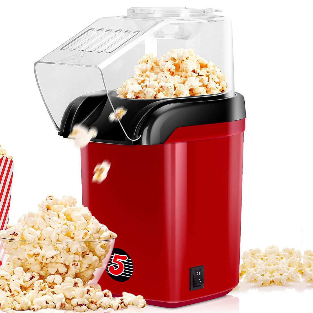 5 Core Mini Portable  Popcorn Machine For Home Movie Party