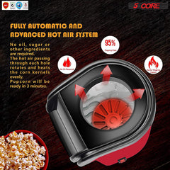 5 Core Mini Portable  Popcorn Machine For Home Movie Party